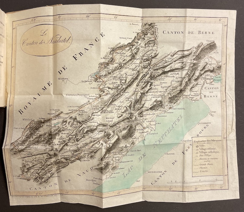 HELVETISCHER ALMANACH für das Jahr 1818 Statistischer Versuch über das Fürstenthum Neuenburg und Vallangin. Zürich, Orell Füssli, (1817). – Image 5