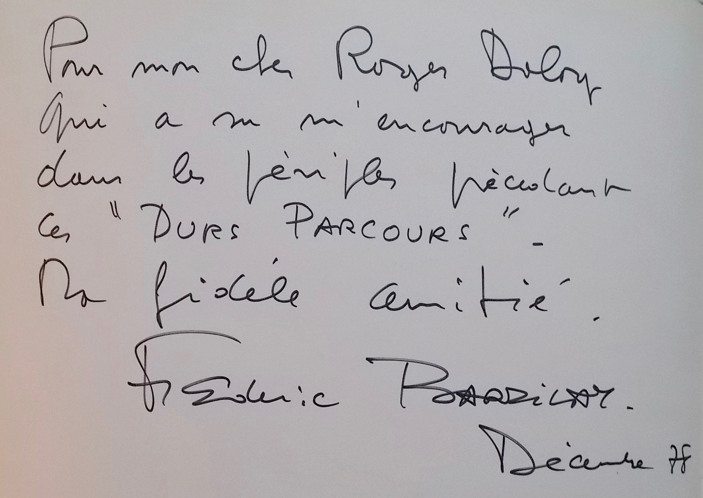 BARZILAY (Frédéric) - CORTAZAR (Julio) Tendres parcours. Sans lieu, Edition de l'Auteur, 1978. – Image 2