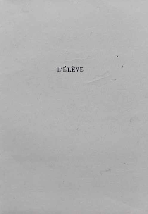 JAMES (Henry) L'élève. Lausanne, Mermod (coll. Le Bouquet), 1958. – Image 2