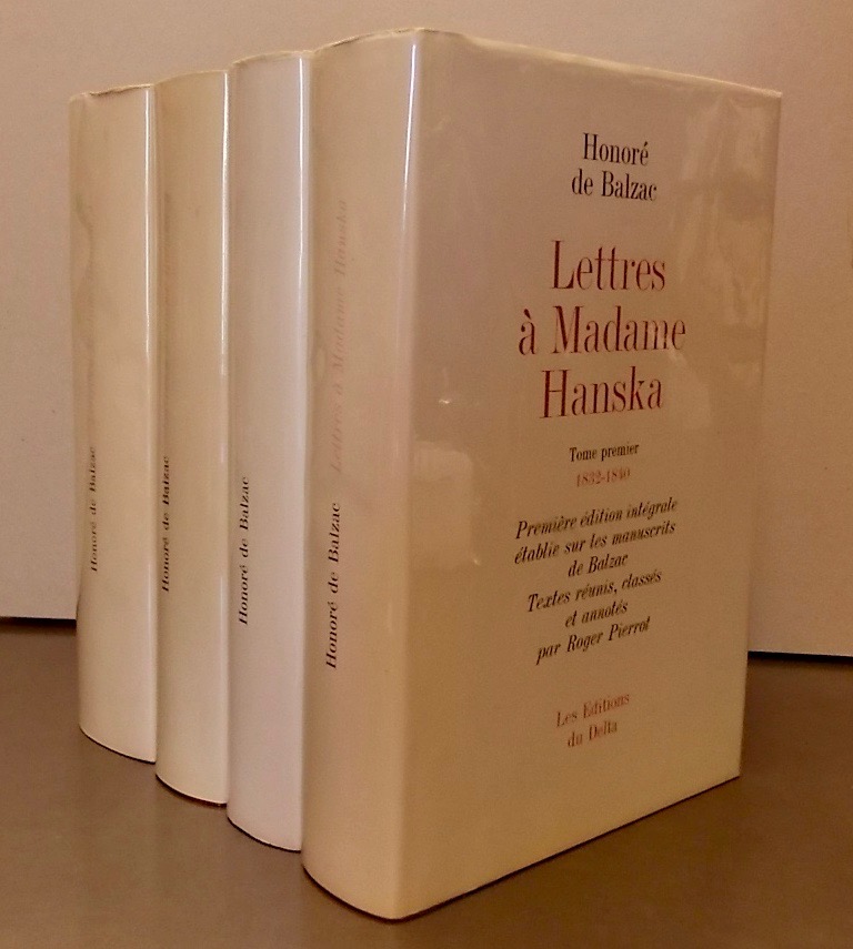 BALZAC (Honoré de) Lettres à Madame Hanska (1832-1848). Paris, Les Editions du Delta, 1967-1971.