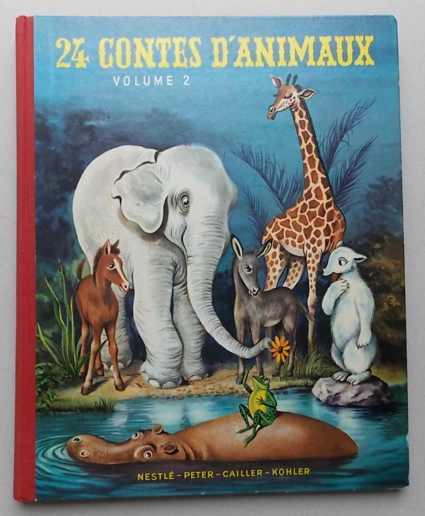 COLLECTIF 24 contes d'animaux. Volume II. Vevey, Nestlé-Peter-Cailler-Kohler, 1957.
