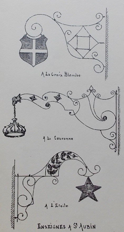 REUTTER (Louis) Les enseignes d'Auberges du canton de Neuchâtel. Neuchâtel, Imprimerie Attinger, 1886. – Image 5