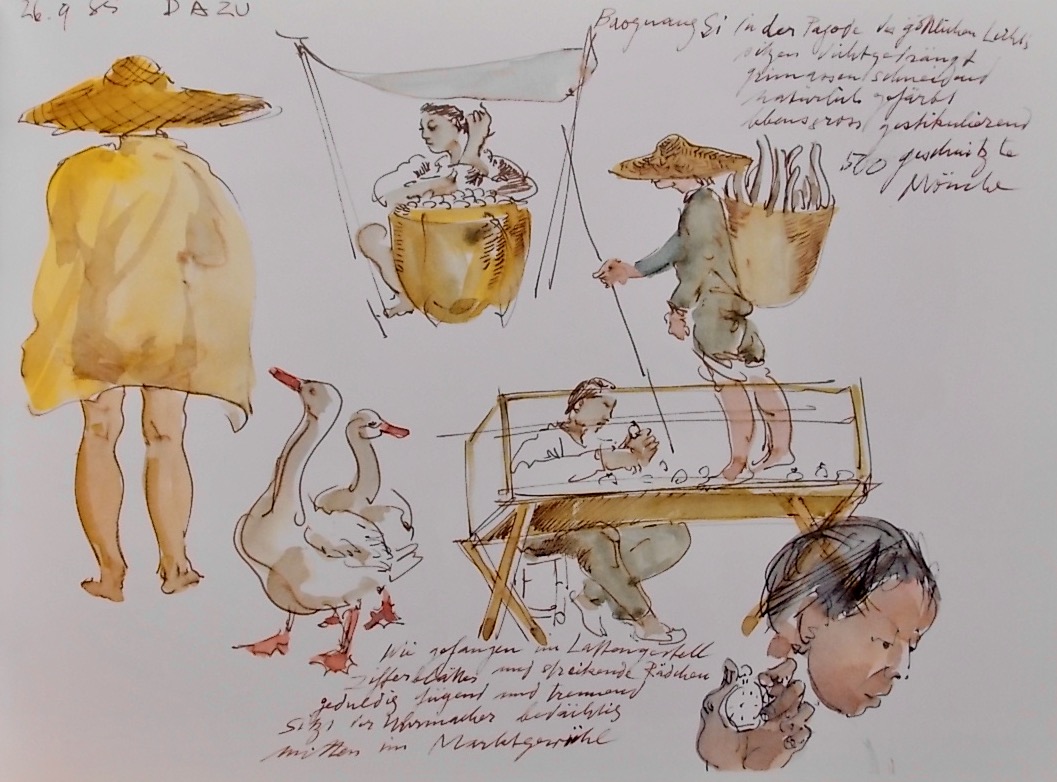 ERNI (Hans) Schritte ins Reich der Mitte - Voyage au Royaume du Milieu - Step into the middle kingdom. Genf - Genève - Geneva, Promedi, 1986. – Image 4