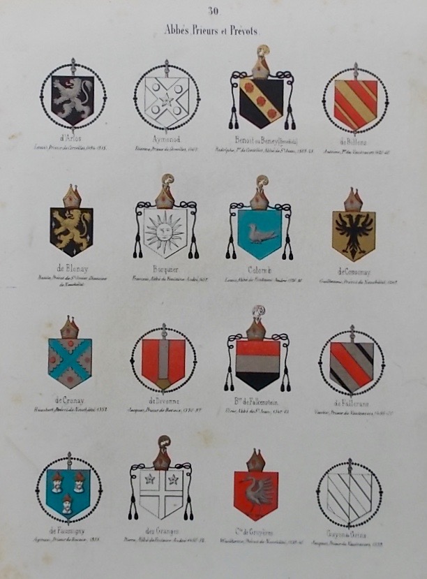 MANDROT (Louis Alphonse de) & DU BOIS-de PURY (G.) Armorial historique de Neuchâtel, Neuchâtel, James Attinger, 1864. – Image 5