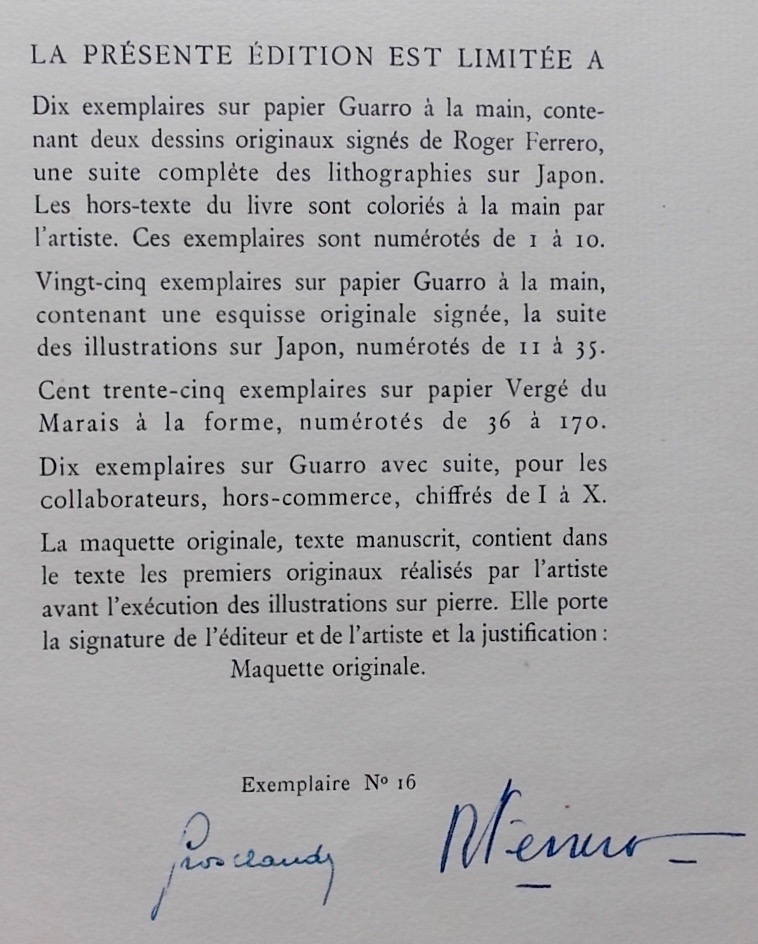 VERLAINE (Paul) - FERRERO (Roger) Romances et la bonne chanson. Zurich, Louis Grosclaude, 1944. – Image 7