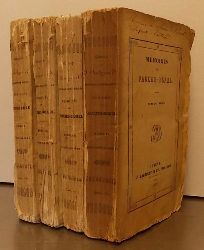 FAUCHE-BOREL (Louis) Mémoires. Genève, Barbezat, 1829. – Image 3