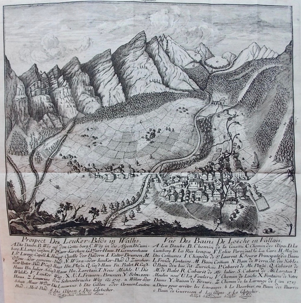 NATERER (François Xavier) Description & analyse des eaux minérales des bains de Loèche, en Valais, De leurs sources, effets & usages. A Sion, Dans l'Imprimerie du Magistrat, C hezSebastien Naterer, 1770. – Image 3