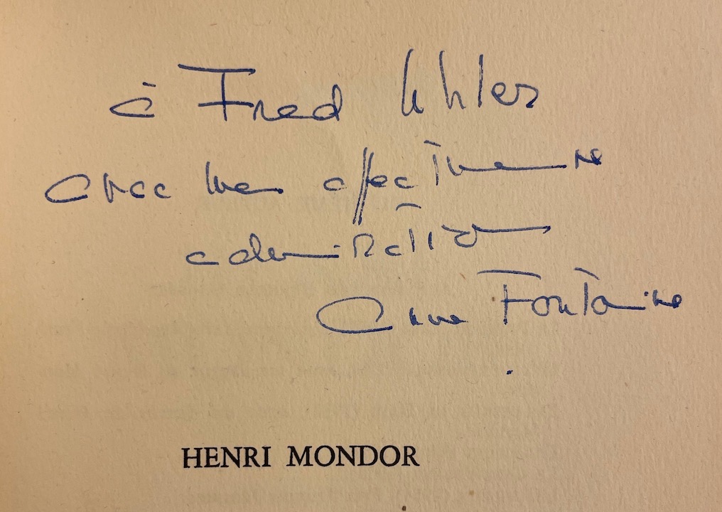 FONTAINE (Anne) Henri Mondor. Paris, Grasset, 1960. – Image 2