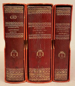 ANDREOLETTI (Francesco) Catechismo romano. Decretato dal Sacro Concilio di Trento. Traduzione in forma di dialogo de Francesco Andreoletti sacerdote del canton Ticino Milano, Tipografia Pogliani, 1830