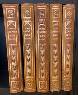 RECLUS (Onésime) La grande géographie Bong illustrée. Les pays et les peuples. Paris, Editions Bong & Cie, 1911-1914.