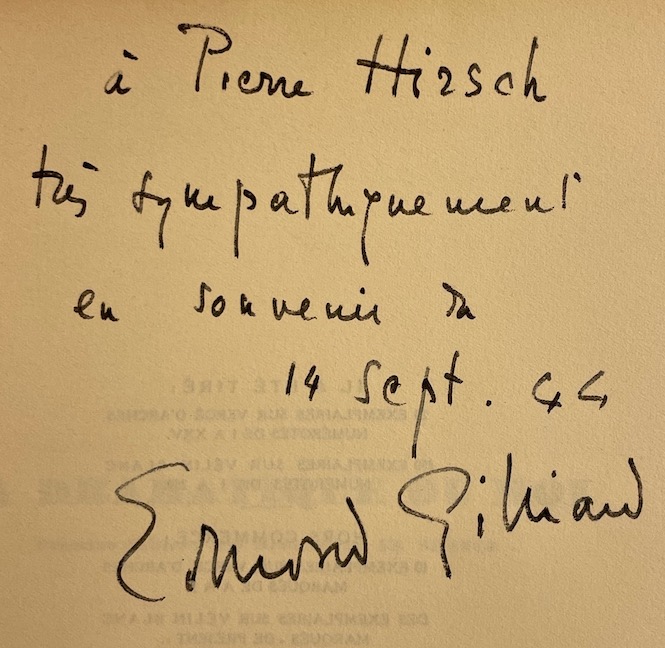 GILLIARD (Edmond) La dramatique du moi. Premier cahier: de Dieulefit en France. Lausanne, Editions des Trois Collines, 1936. – Image 2