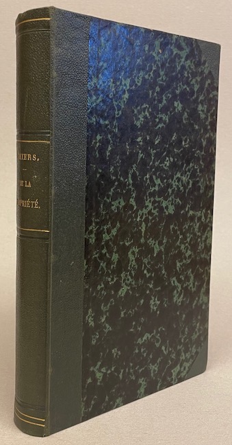 THIERS (Adolphe) De la propriété. Paris, Paulin, Lheureux et Cie, 1848. – Image 3