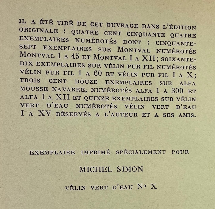 JOUHANDEAU (Marcel) Galande, ou convalescence au village. Paris, Grasset, 1953. – Image 3