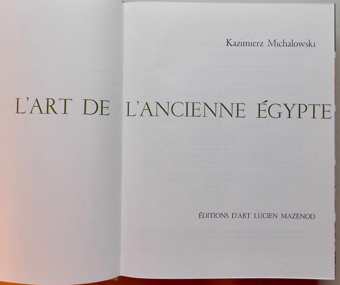 MICHALOWSKI (Kazimierz) L'art de l'ancienne Egypte. Paris, Mazenod (coll. L'art et les grandes civilisations), 1968. – Image 5