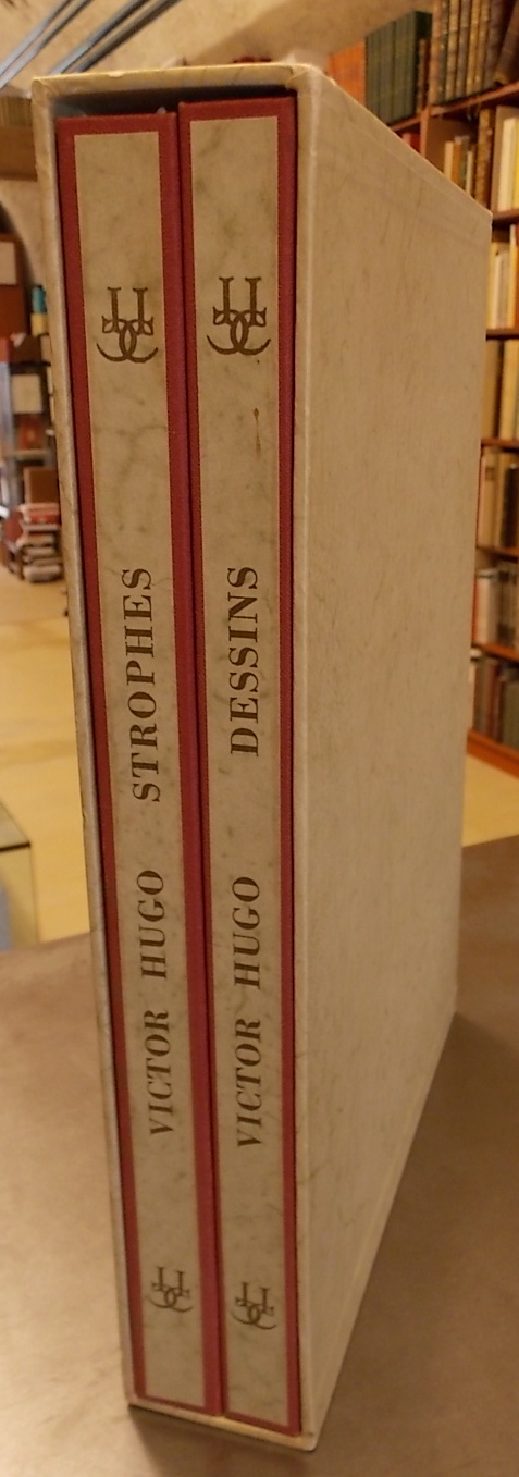 HUGO (Victor) Strophes inédites - Dessins rares ou inédits, accompagnés d'une strophe manuscrite. Neuchâtel, Ides et Calendes, 1952.