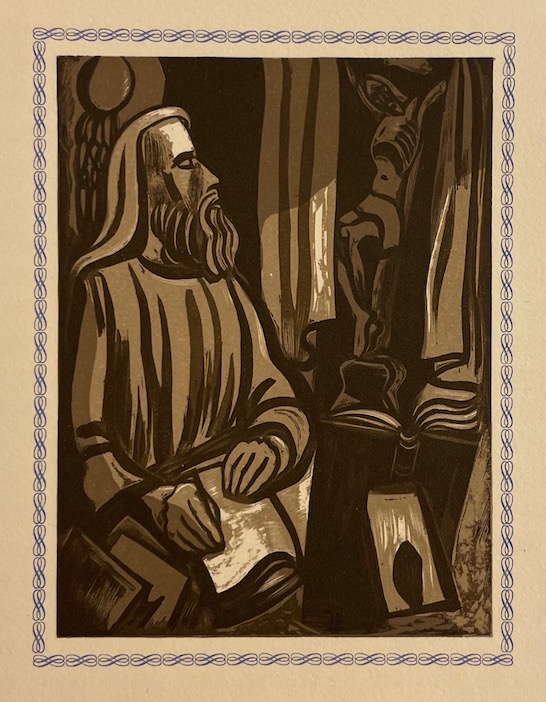 LARBAUD (Valery) Sous l'invocation de Saint Jérôme. Paris, Daragnès, 1945. – Image 4