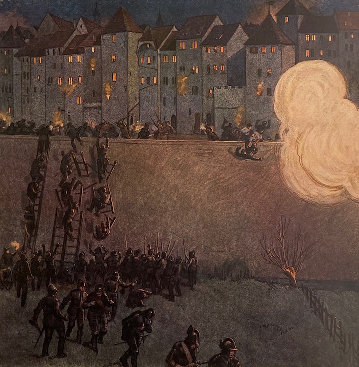 GUILLOT (Alexandre) La nuit de L'Escalade. Le onze décembre mil six cent deux. Genève, Atar, 1915. – Image 3