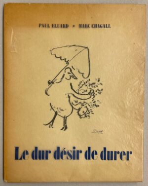 ELUARD (Paul) Le dur désir de durer, Paris, Bordas, 1950.