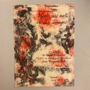 ELUARD (Paul) Objet des mots et des images. [Paris], [Opéra 47],  1946.