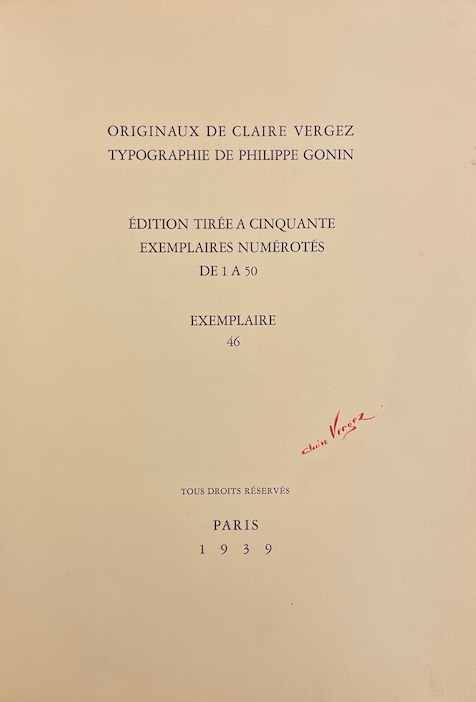MUSSET (Alfred de) Douze portraits de femmes. Poèmes Paris, Philippe Gonin, 1939. – Image 2