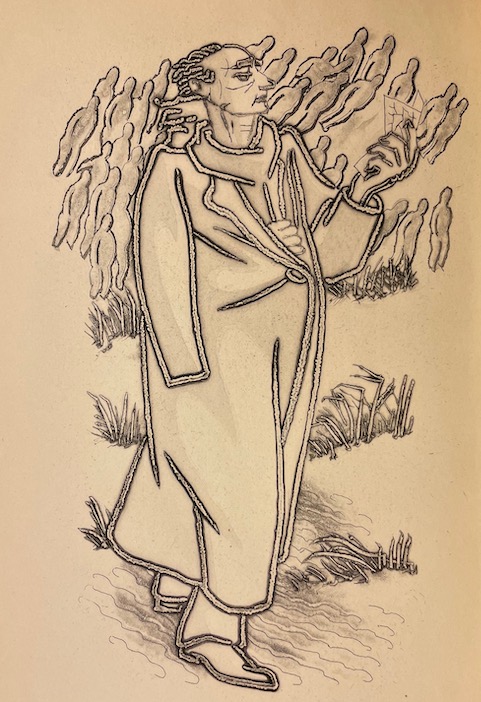 SOUPAULT (Philippe) Message de l'île déserte. Poème. La Haye, A.A.M.Stols, 1947. – Image 3