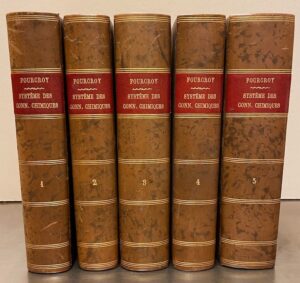 FOURCROY (Antoine François) Système des connaissances chimiques et de leurs applications aux phénomènes de la nature et de l'art. Paris, Baudouin, an IX [1800].
