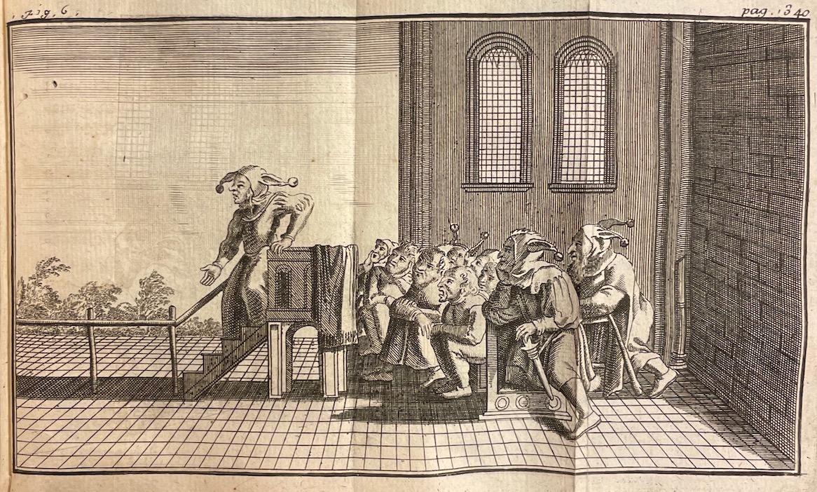ERASME (Desiderius) & HOLBEIN (Hans) Eloge de la folie. Composé en forme de déclamation. Traduit par Mr. Gueudeville. Avec les notes de Gérard Listre et les belles figures de Holbein. Nouvelle édition. A Amsterdam, chez François L'Honoré, 1745. – Image 4