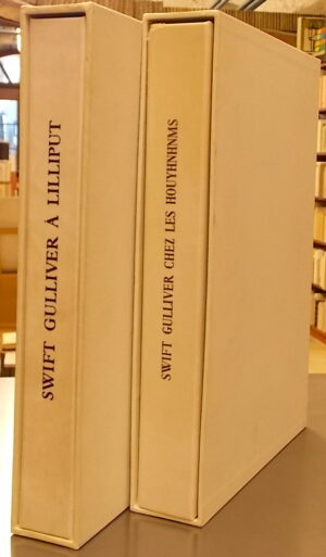 [NORTH] - SWIFT (Jonathan) Voyages de Gulliver dans des contrées lointaines. Volume I: Voyage à Lilliput. Volume II: Voyage chez les Houyhnhnms. Lausanne, Gonin (coll. Les Flambeaux), 1944-1946.