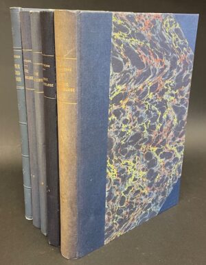 PETITPIERRE (Jacques) Patrie neuchâteloise I à V. Recueil illustré de chroniques d'histoire régionale. Neuchâtel, Baconnière et Messeiller, 1934-1972.