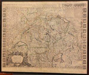 [Carte de géographie] - JAILLOT (Hubert) La Suisse divisee en ses Treze Cantons, Ses Alliez & Ses Sujets, Presente a Monseigneur le Duc de Bourgogne Par son tres Humble, et tres Obeissant Serviteur H. Iaillot. A Amsterdam, chez Pierre Mortier et Compagnie, [vers 1700]