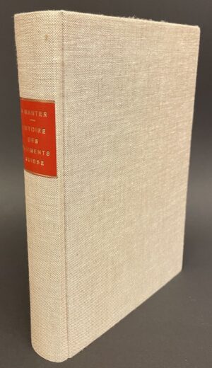 GANTER (Henri) Histoire du service militaire des régiments suisses à la soldes de l'Angleterre, de Naples et de Rome. Genève, Eggimann et Cie, [1901].