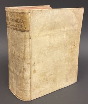 DUPIN (L. Ellies) Musæum sacrum sive Bibliotheca scriptorum ecclesiasticorum, quorum vitae historiam, opera, stylum ac doctrinam, Addita passim Crisi & Chronologia fide summa ac diligentia recensuit & illustravit. Tomus primus - secundus & tertius. Coloniæ Agrippinæ, Excudebant Hæredes Balthasaris ab Egmond, M. DCC. III (1703).