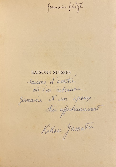 MEILI (Conrad) ill. - YAMATA (Kikou) Saisons suisses. Neuchâtel, Atelier Rouge, 1929. – Image 2