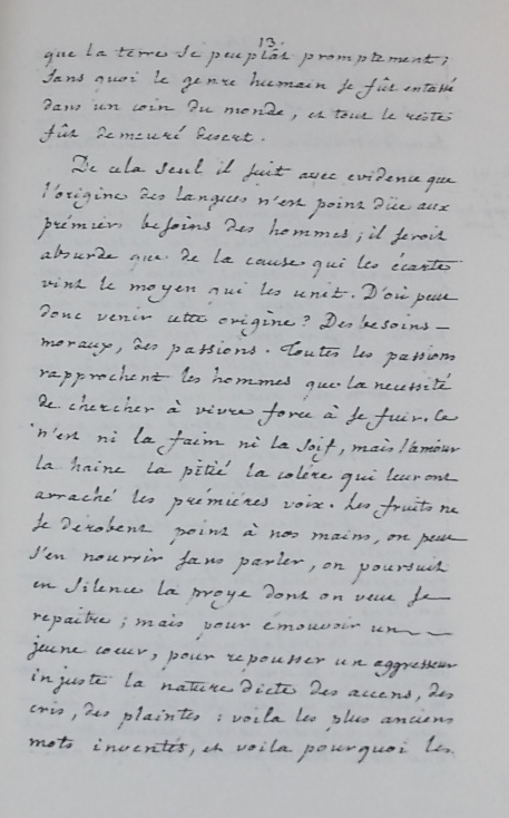 ROUSSEAU (Jean-Jacques) Essai sur l'origine des langues. Fac-similé du manuscrit de Neuchâtel. Paris, Honoré Champion, 1997. – Image 2