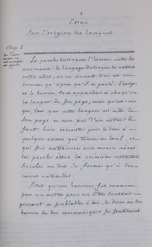 ROUSSEAU (Jean-Jacques) Essai sur l'origine des langues. Fac-similé du manuscrit de Neuchâtel. Paris, Honoré Champion, 1997. – Image 3