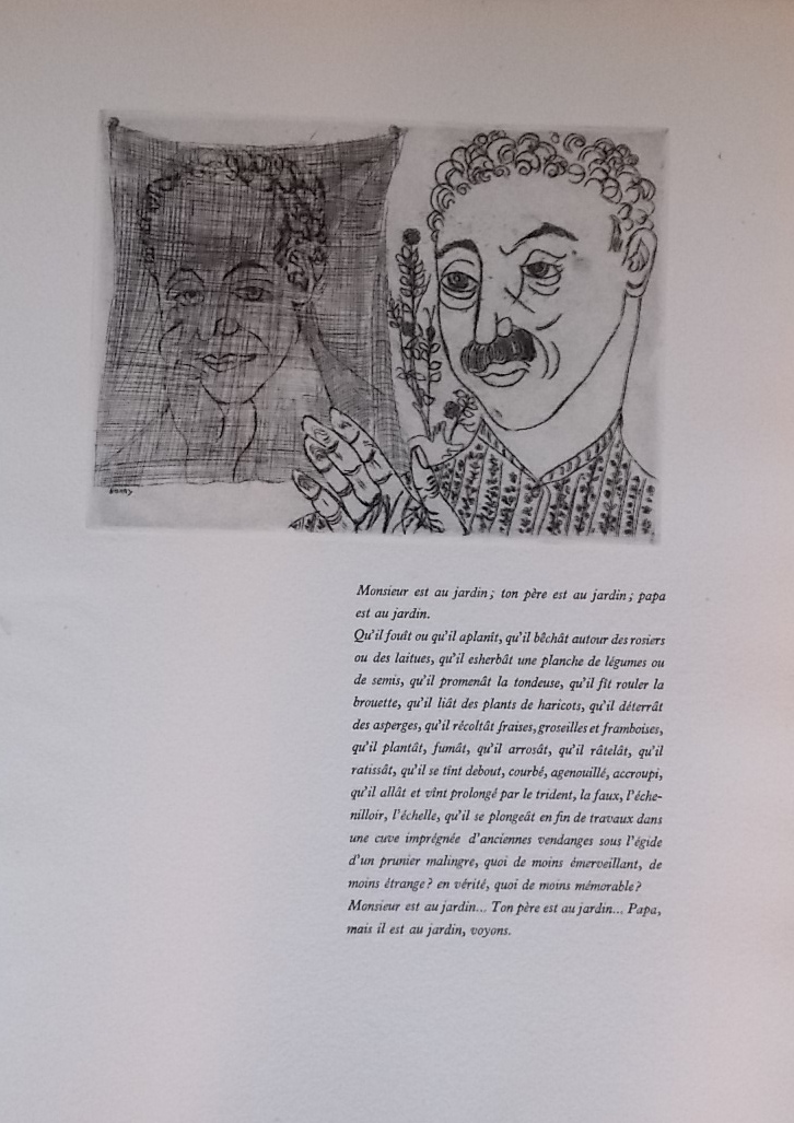 MATTHEY (Pierre-Louis) Aux jardins du Père. Elégie. Genève, Pierre Cailler (coll. Les Amis des Graveurs et des Poètes), 1949. – Image 2