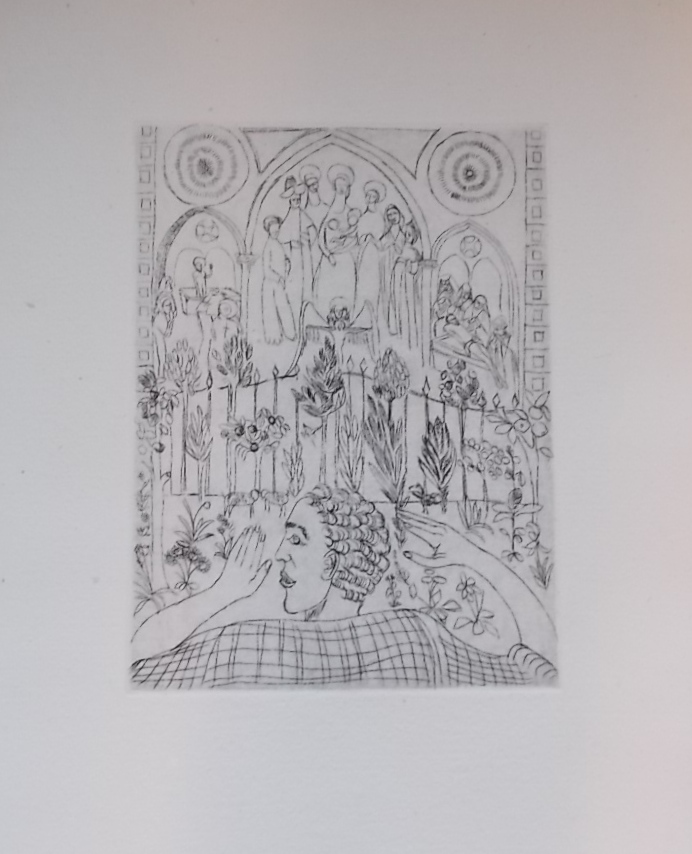 MATTHEY (Pierre-Louis) Aux jardins du Père. Elégie. Genève, Pierre Cailler (coll. Les Amis des Graveurs et des Poètes), 1949. – Image 3