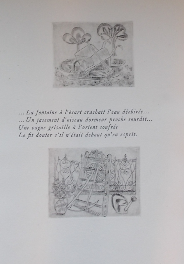 MATTHEY (Pierre-Louis) Aux jardins du Père. Elégie. Genève, Pierre Cailler (coll. Les Amis des Graveurs et des Poètes), 1949. – Image 4