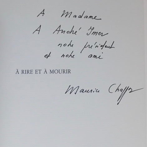 CHAPPAZ (Maurice) A rire et à mourir. Récits, paraboles et chansons.... Vevey, Bertil Galland, 1983. – Image 2