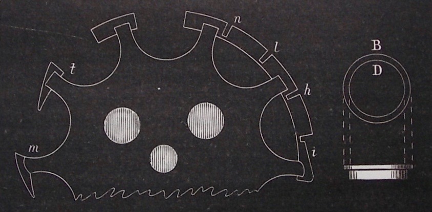SAUNIER (Claudius) Traité d'horlogerie moderne. Théorie et pratique. Suivi de Traité d'horlogerie moderne. Deuxième appendice. Paris, Bureau de la Revue Chronométrique, 1869. – Image 4