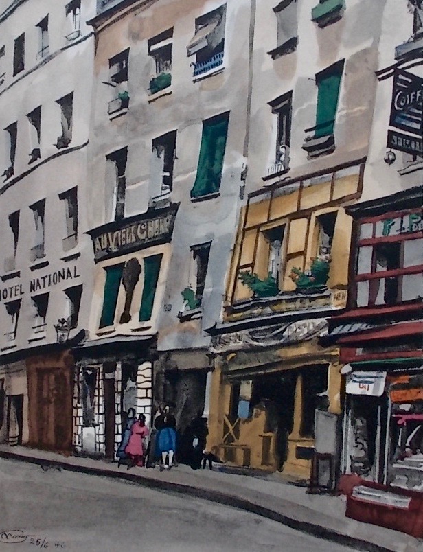 JORGENSEN (Monique) & BOUCHER (François) Vieux quartiers, vieilles maisons de Paris. Rive Gauche et Rive Droite. Paris, Le Livre et l'Estampe - Marcel Daubin, 1948. – Image 6