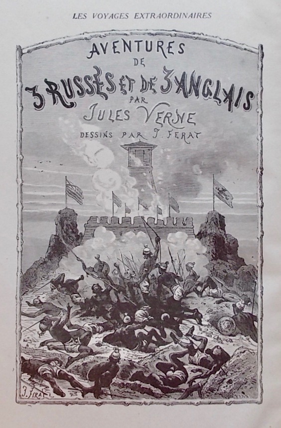 VERNE (Jules) Aventures de 3 russes et de 3 anglais dans l'Afrique australe. Paris, Hachette (coll. Hetzel - Les mondes connus et inconnus), 1923. – Image 3