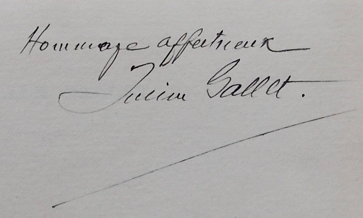 GALLET (Julien) Derniers souvenirs de l'Alpe. Lausanne, librairie Payot & Cie, 1927. – Image 2