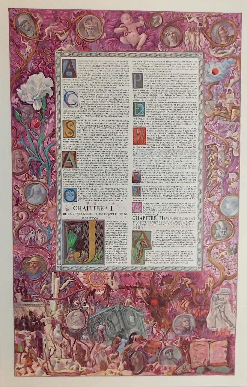 HUMBERT (Charles) - RABELAIS (François) Gargantua de Rabelais. La Chaux-de-Fonds, Editions Lux, 1980. – Image 3