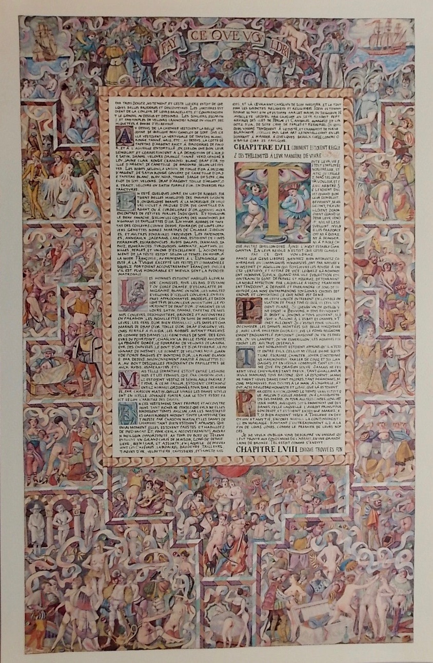 HUMBERT (Charles) - RABELAIS (François) Gargantua de Rabelais. La Chaux-de-Fonds, Editions Lux, 1980. – Image 4