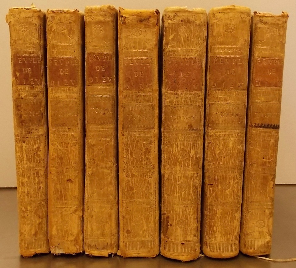 BERRUYER (Isaac-Joseph) Histoire du peuple de Dieu, depuis son origine jusqu'à la naissance du Messie, tirée des seuls Livres Saints, ou Le texte sacré des livres de l'Ancien Testament, Réduits en un Corps d'Histoire. Paris, Knapen, Cailleau, et al..., 1928. – Image 2