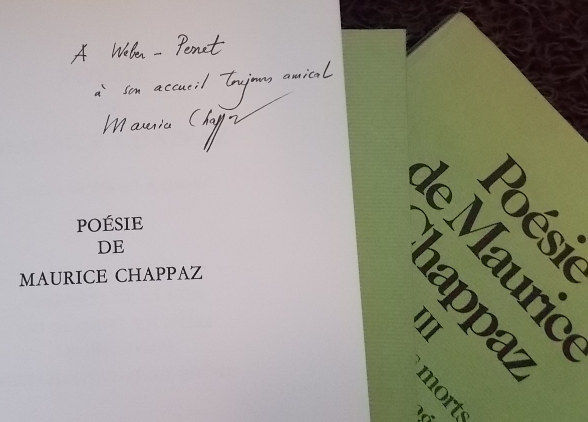 CHAPPAZ (Maurice) Poésie I à III. Vevey, Bertil Galland (Collection Verte), 1980-1982. – Image 2