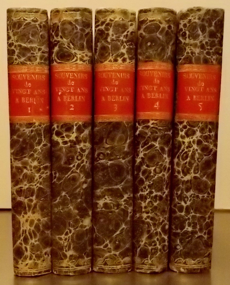 THIEBAULT (Dieudonné) Mes souvenirs de vingt ans de séjour à Berlin, ou Frédéric le Grand, sa famille, sa cour, son gouvernement, son académie, ses écoles et ses amis littérateurs ou philosophes. A PAris, chez F. Buisson, , An XIII (1805). – Image 5