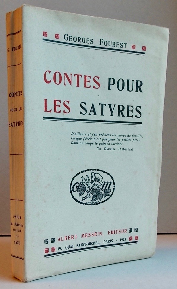 FOUREST (Georges) Contes pour les satyres. Paris, Albert Messein, 1923. – Image 4
