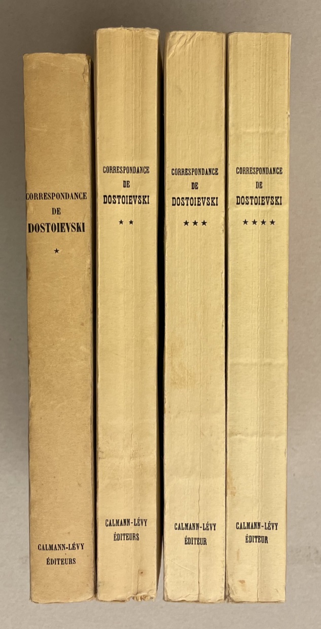 DOSTOIEVSKI (Fédor) Correspondance de Dostoievski. Paris, Calmann-Lévy, 1949-1961. – Image 3